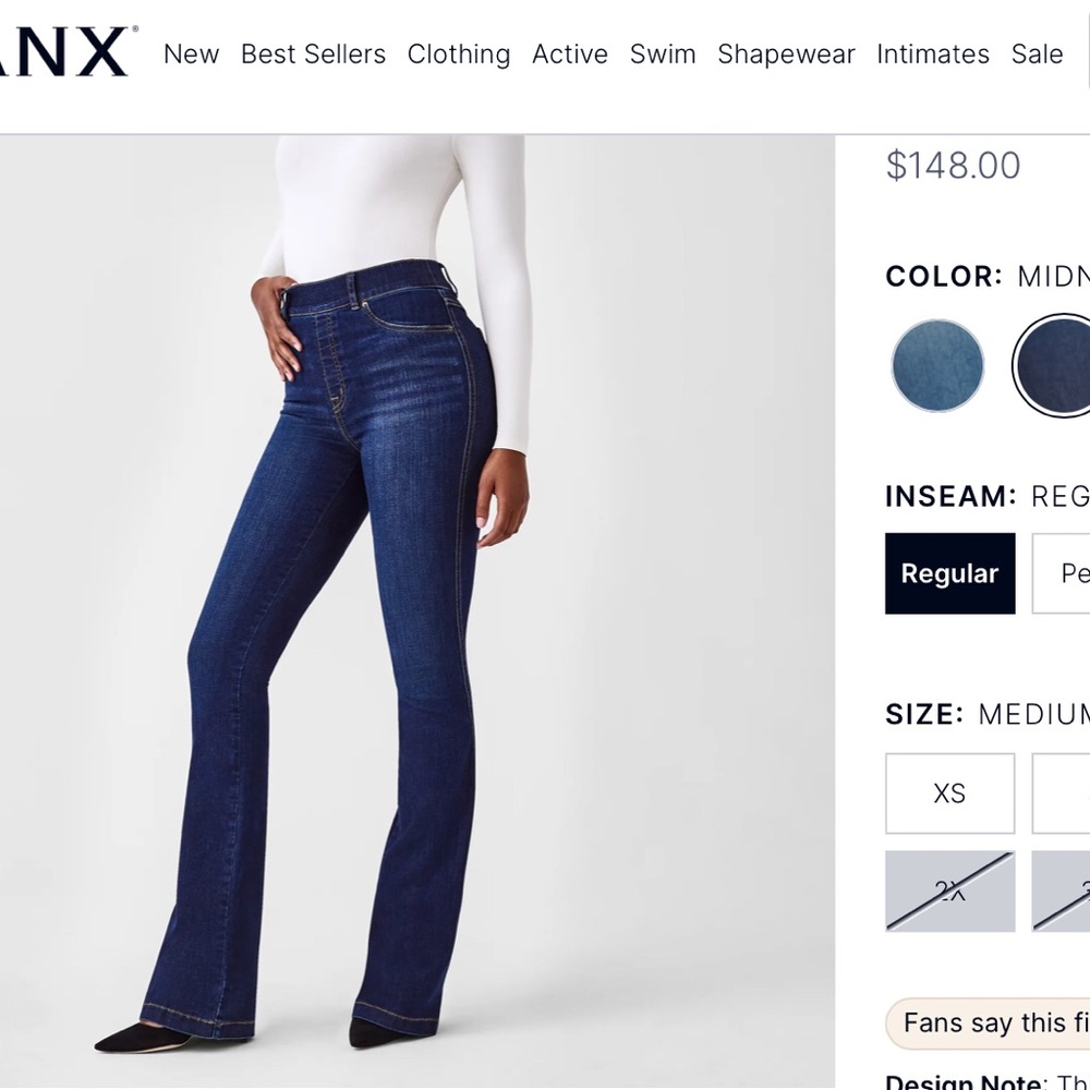 SPANX Flare Jeans! Size M-P/ NWT
